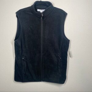 Amazon Essentials Black Fleece Vest Men’s Size Large